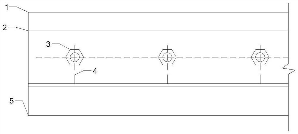 Connecting structural member and method for wall body filled with cold-formed thin-walled steel and steel frame