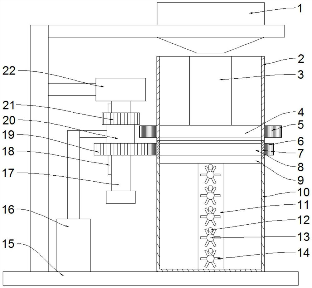 Garbage treatment device for environmental protection engineering