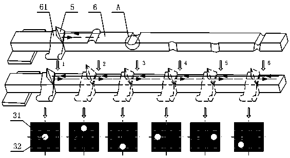 A method for measuring surface defects of linear guide rail