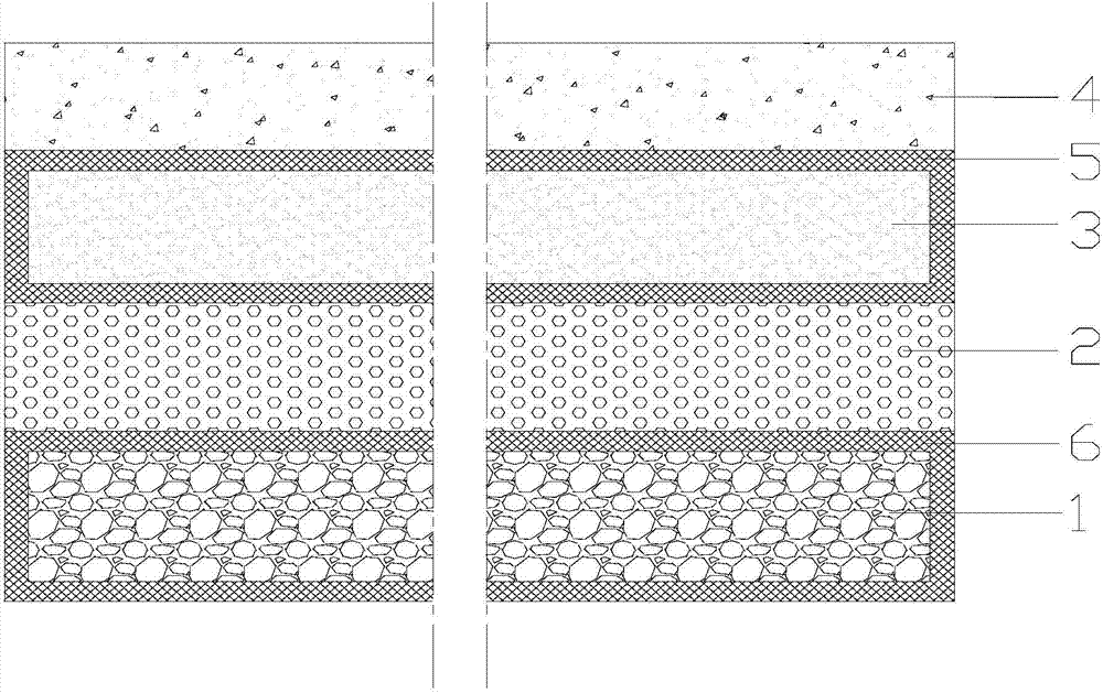 Pavement structure with comprehensive waterproof reinforced roadbed as well as construction method of pavement structure