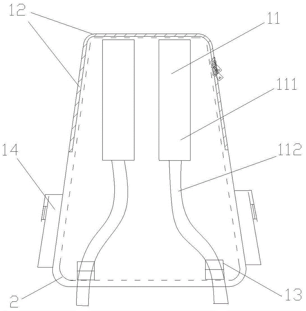 Automobile lumbar pillow capable of moving up and down