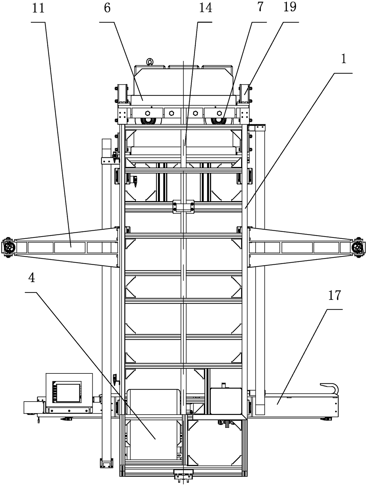 Ultrasonic phased array automatic detection device for steel large-sized vertical type storage tank