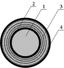 Production method of plastic-based paper composite pipe