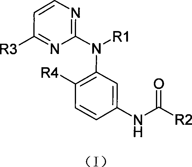 Amine pyrimidine derivates, and production method thereof, and medicament composition and use