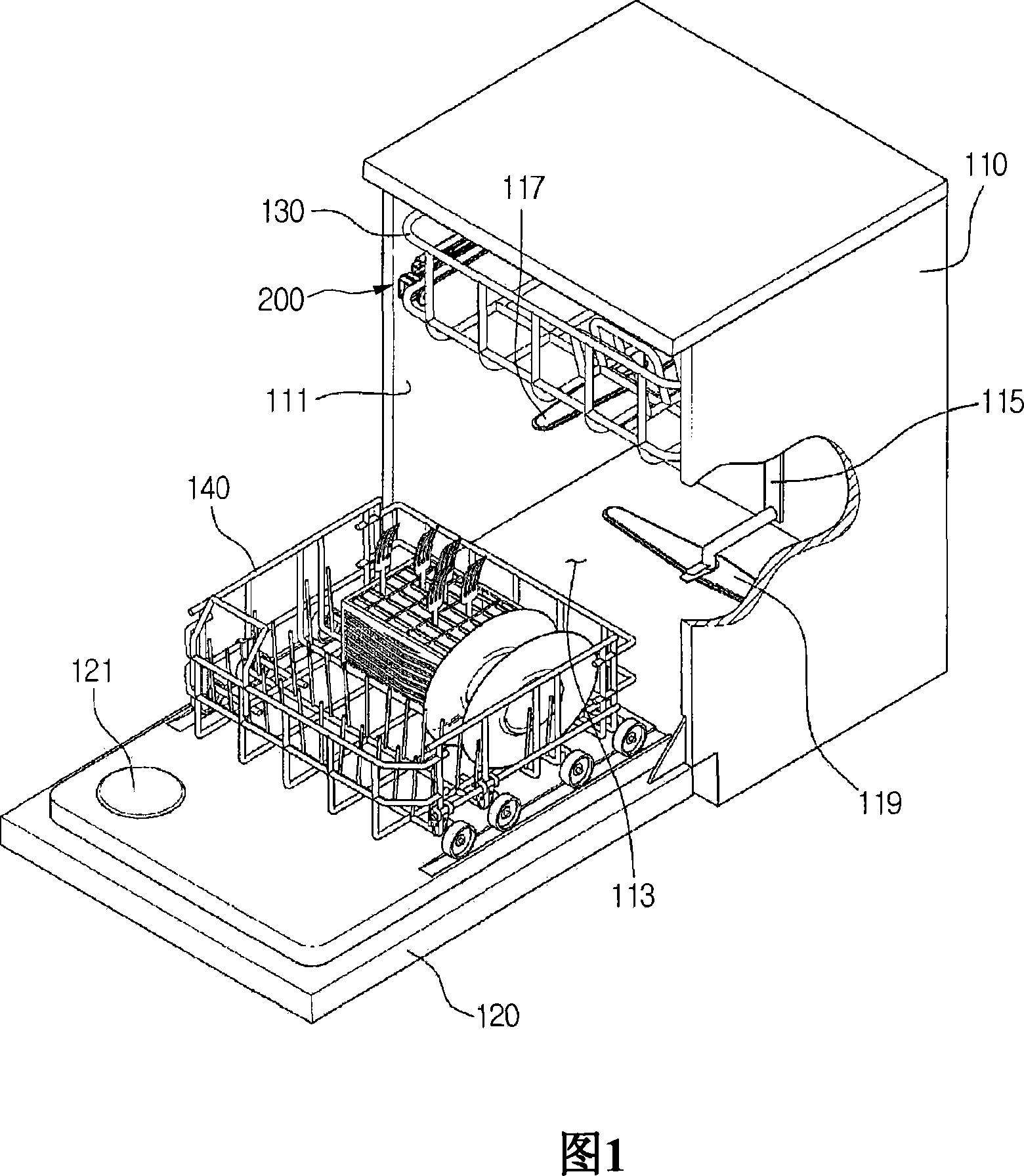 Support guiding device and dishwasher comprising same