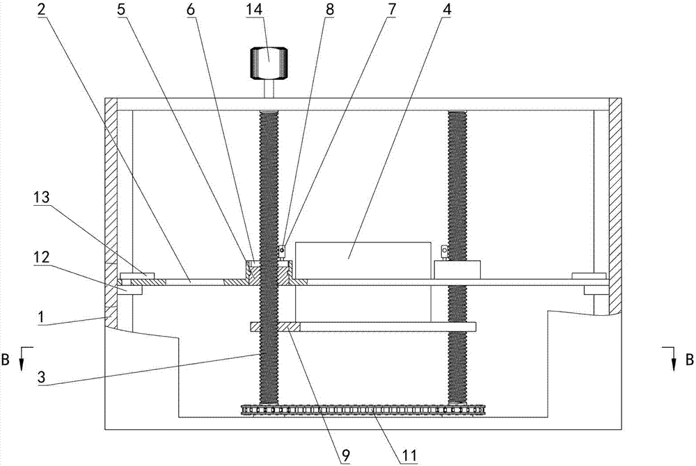 Building construction lifting platform capable of feeding materials circularly