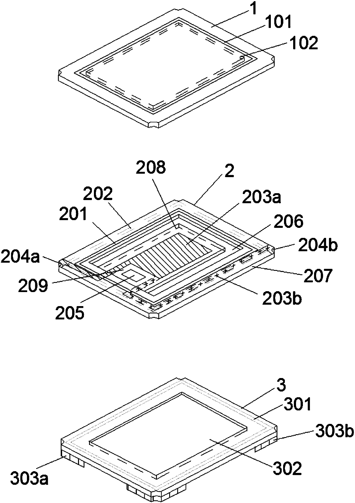 All-quartz crystal oscillator with improved package structure and preparation method thereof