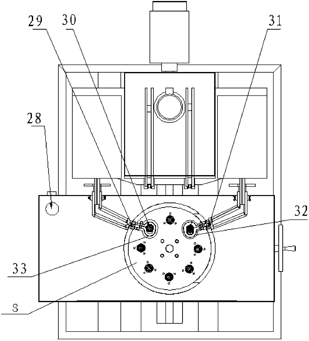 Numerical control machine tool capable of quenching and tempering simultaneously at high frequency