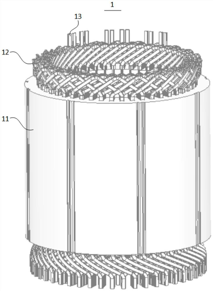 Stator assembly and motor