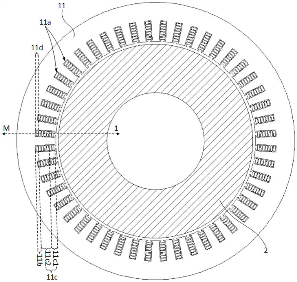 Stator assembly and motor