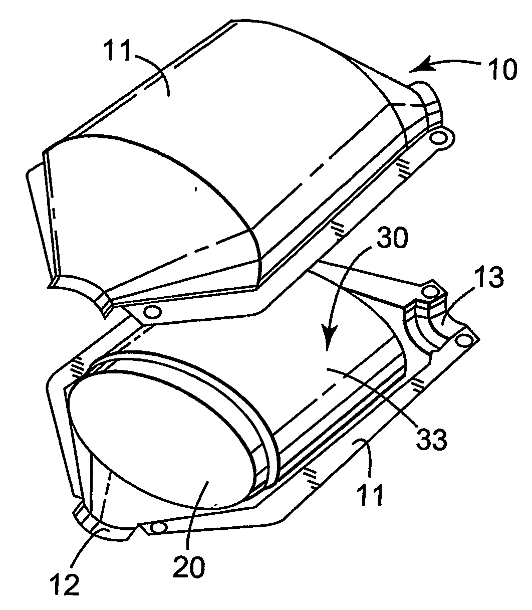 Mounting mat for a catalytic converter