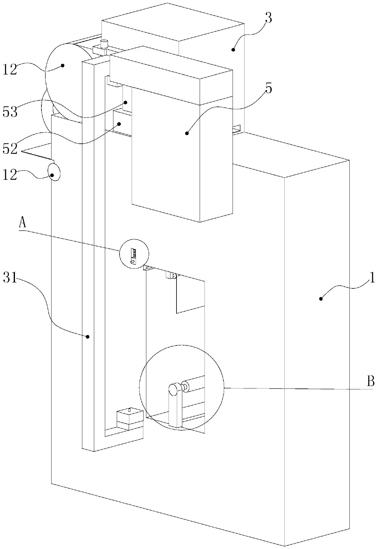 Cloth drying device of circular screen printing machine