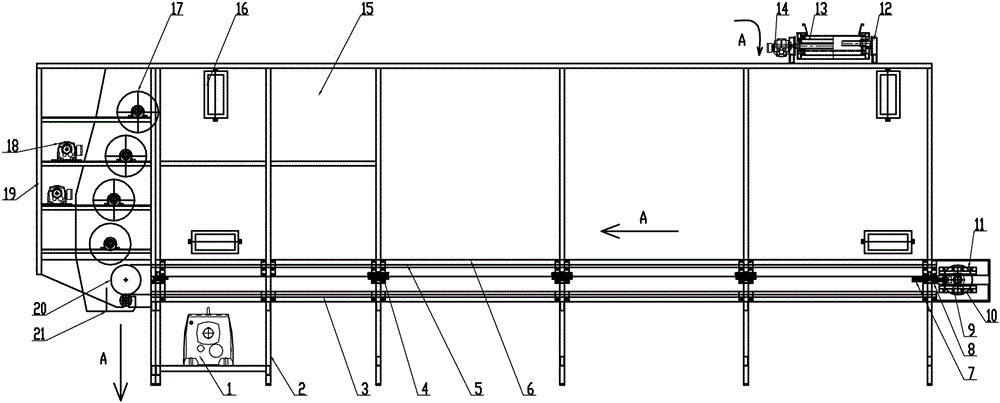 High-temperature accumulation box and accumulation process