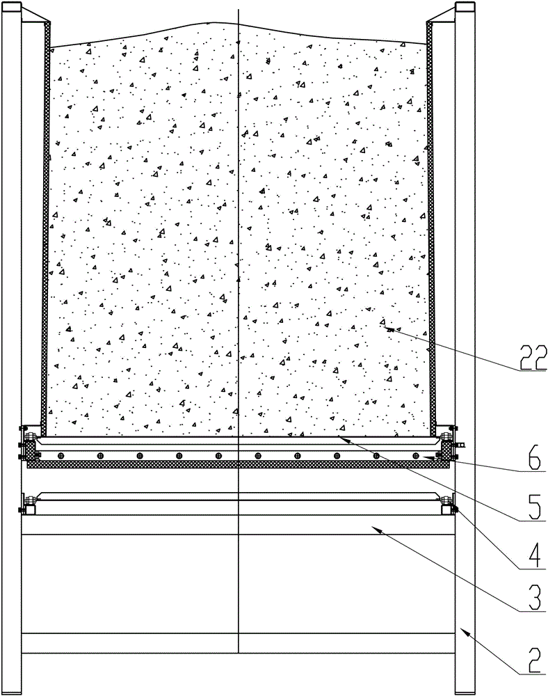 High-temperature accumulation box and accumulation process