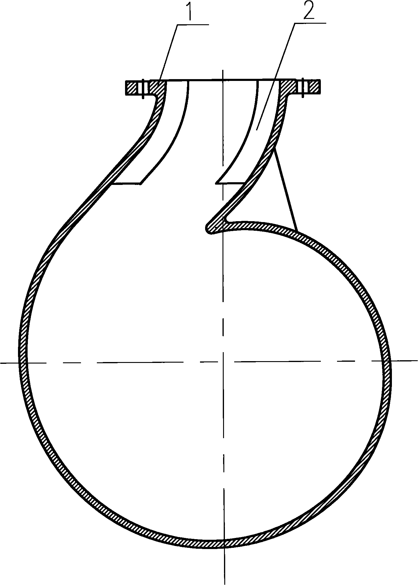 Spiral casing of low-vibration and low-noise centrifugal pump
