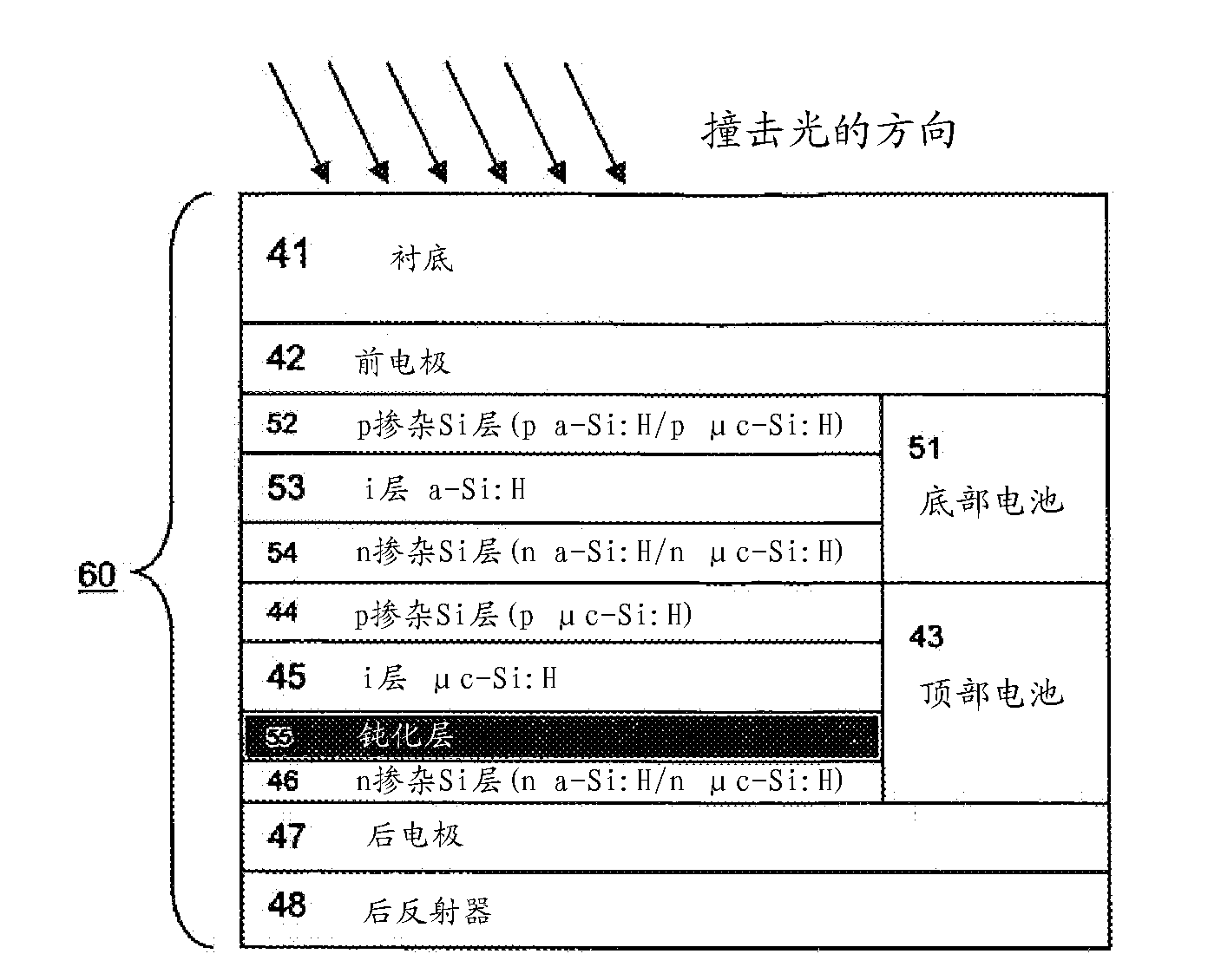 Thin film solar cell with microcrystalline absorpber layer and passivation layer and method for manufacturing such a cell