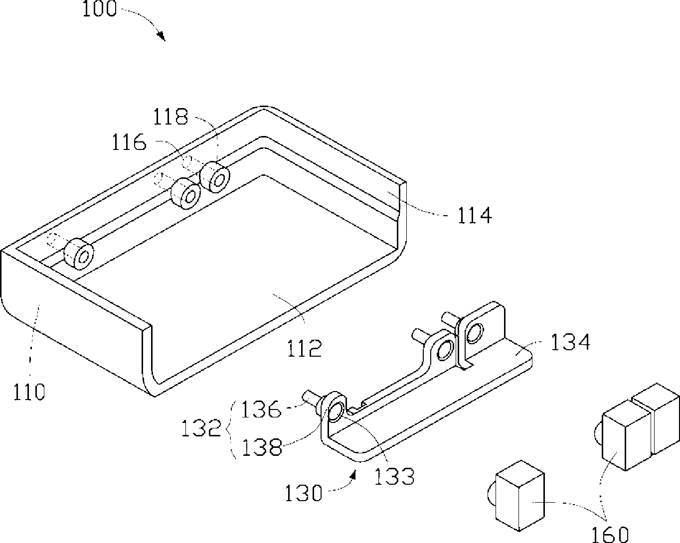 Indicating lamp structure