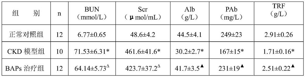 Application of bioactive peptides extracted from human hair in preparation of therapeutic drug for improving protein metabolism of chronic kidney disease, and drug