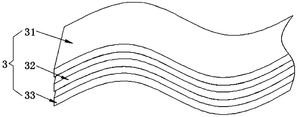 Plastic runway with good anti-skid effect and construction process