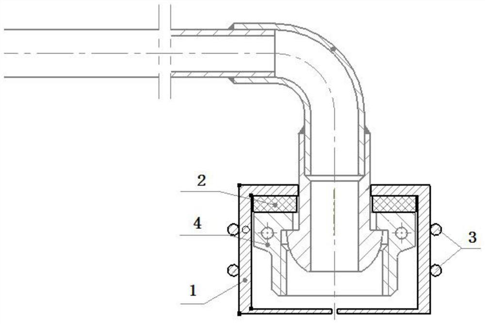 A protective device for nuts with anodized layer in the process of flame brazing