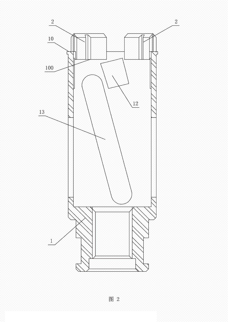 High-efficiency diamond bit and production process thereof