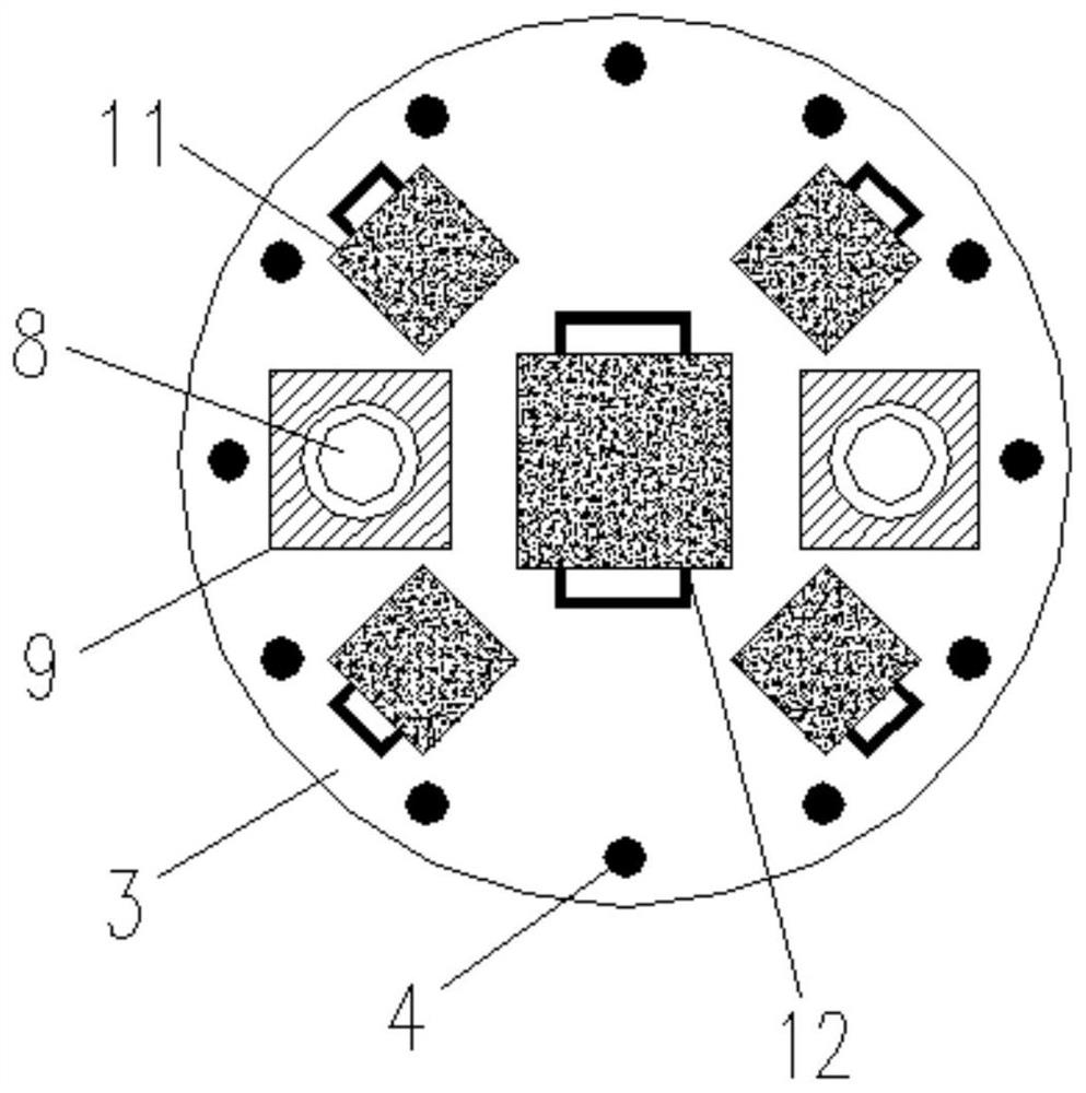 Lifting and rectifying method of wind turbine foundation