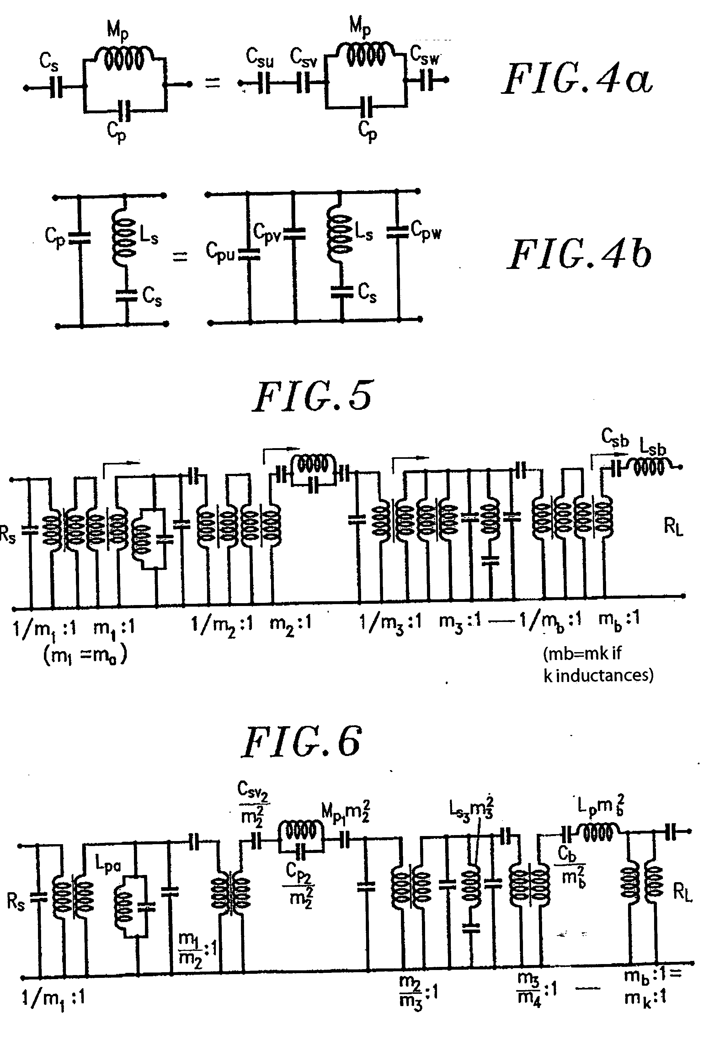 Method for transforming bandpass filters to facilitate their production and resulting devices