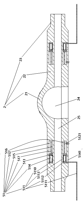 Automobile axle housing with side impact energy absorption structures