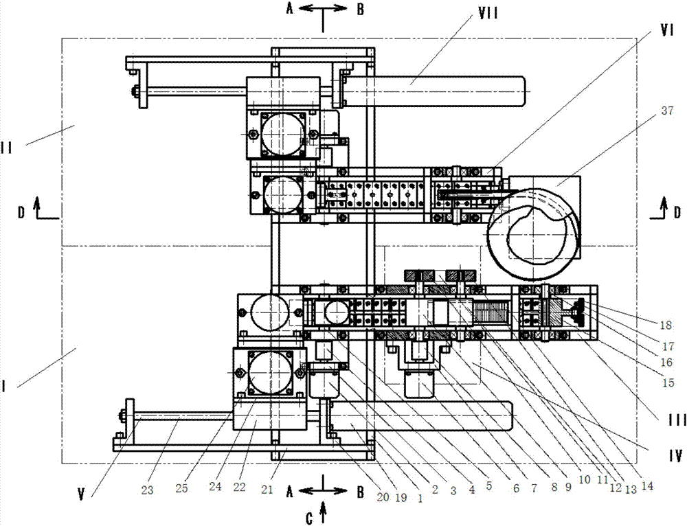 Automatic feeding mechanism of assembling of grip head and grip shaft of watch