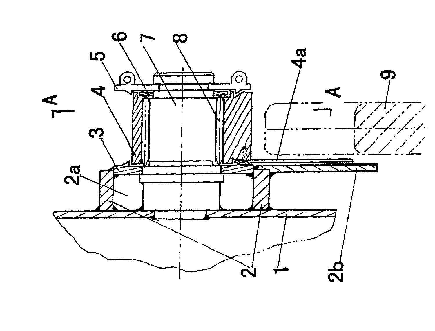 Safety display eccentric center trunnion