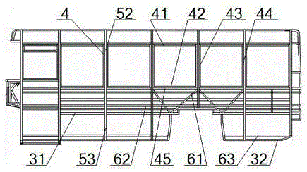 A birdcage body frame structure