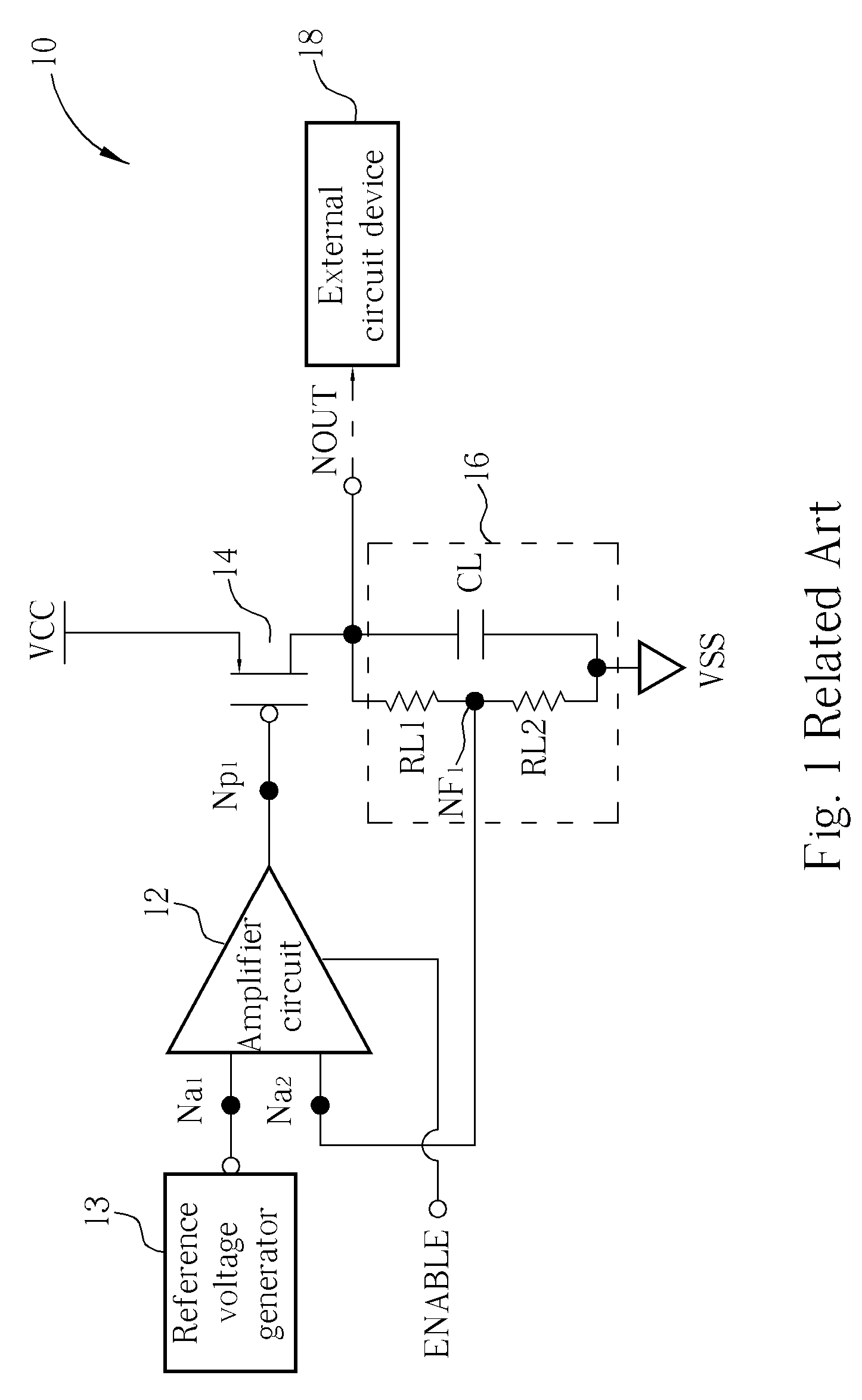 Fast-disabled voltage regulator circuit with low-noise feedback loop and operating method thereof