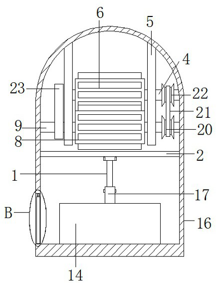 Garbage recycling device for catering