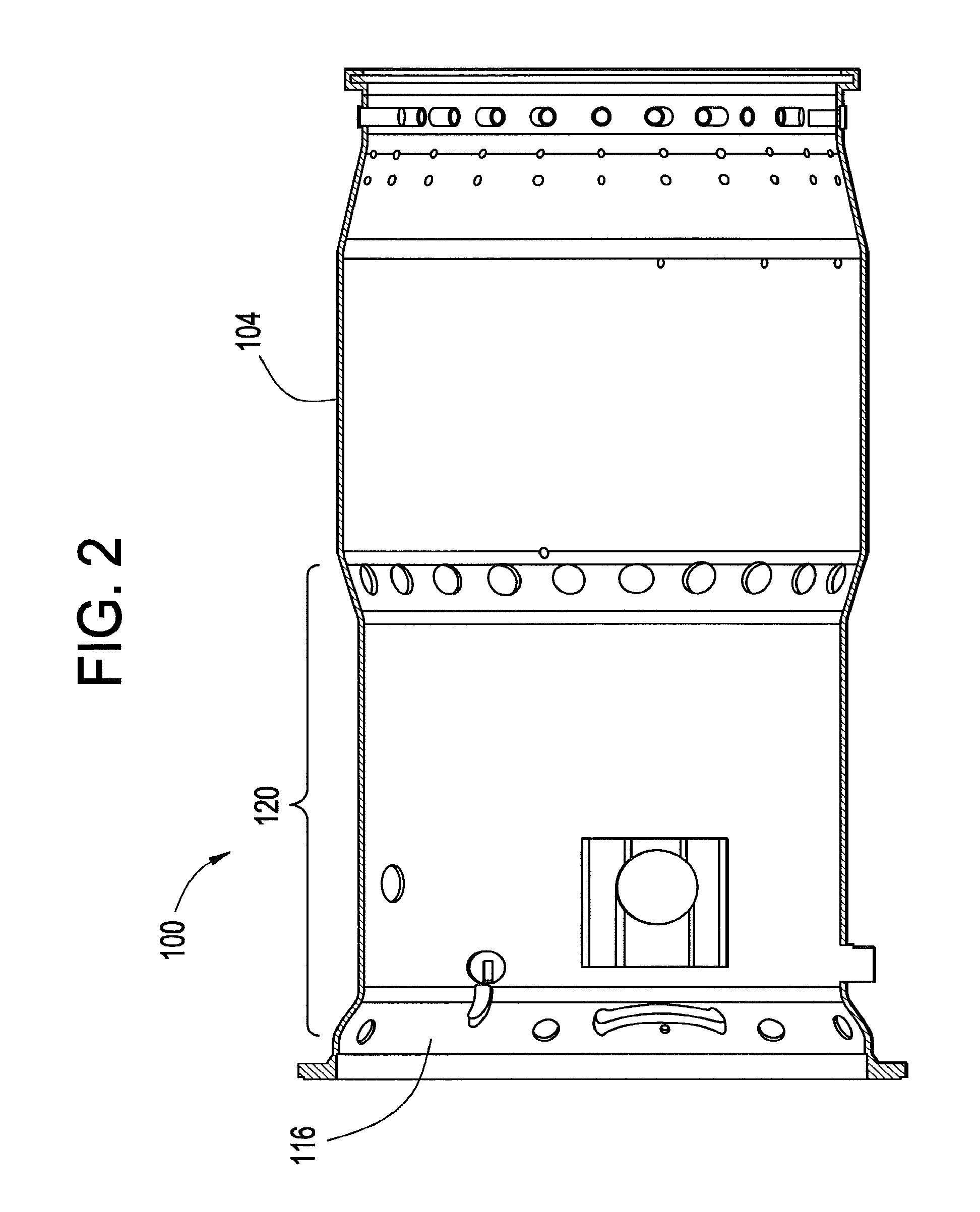 Method and flow sleeve profile reduction to extend combustor liner life