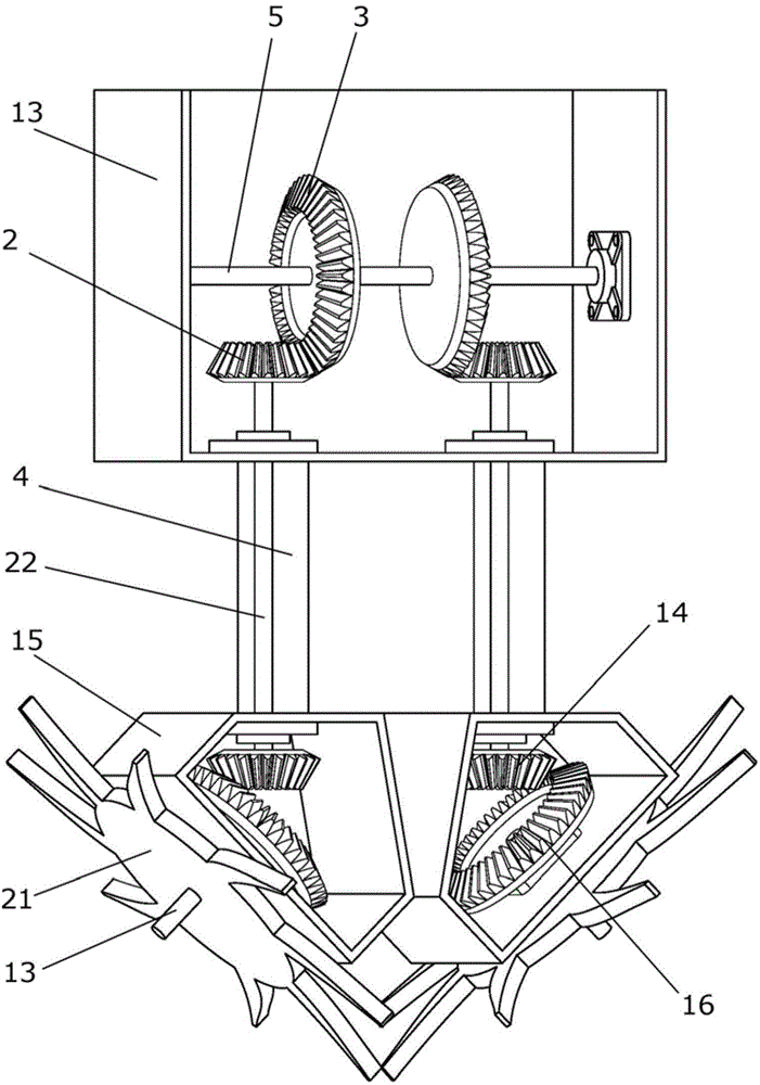 Tillage-free anti-blocking device with obliquely arranged driving grass flipping wheels