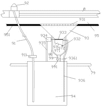 Hydraulic lifting municipal bridge guardrail cleaning device and use method thereof