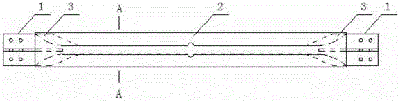 Assembling type enhanced steel-wood buckling constraint support with tapping screws