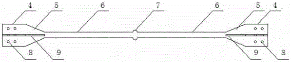 Assembling type enhanced steel-wood buckling constraint support with tapping screws