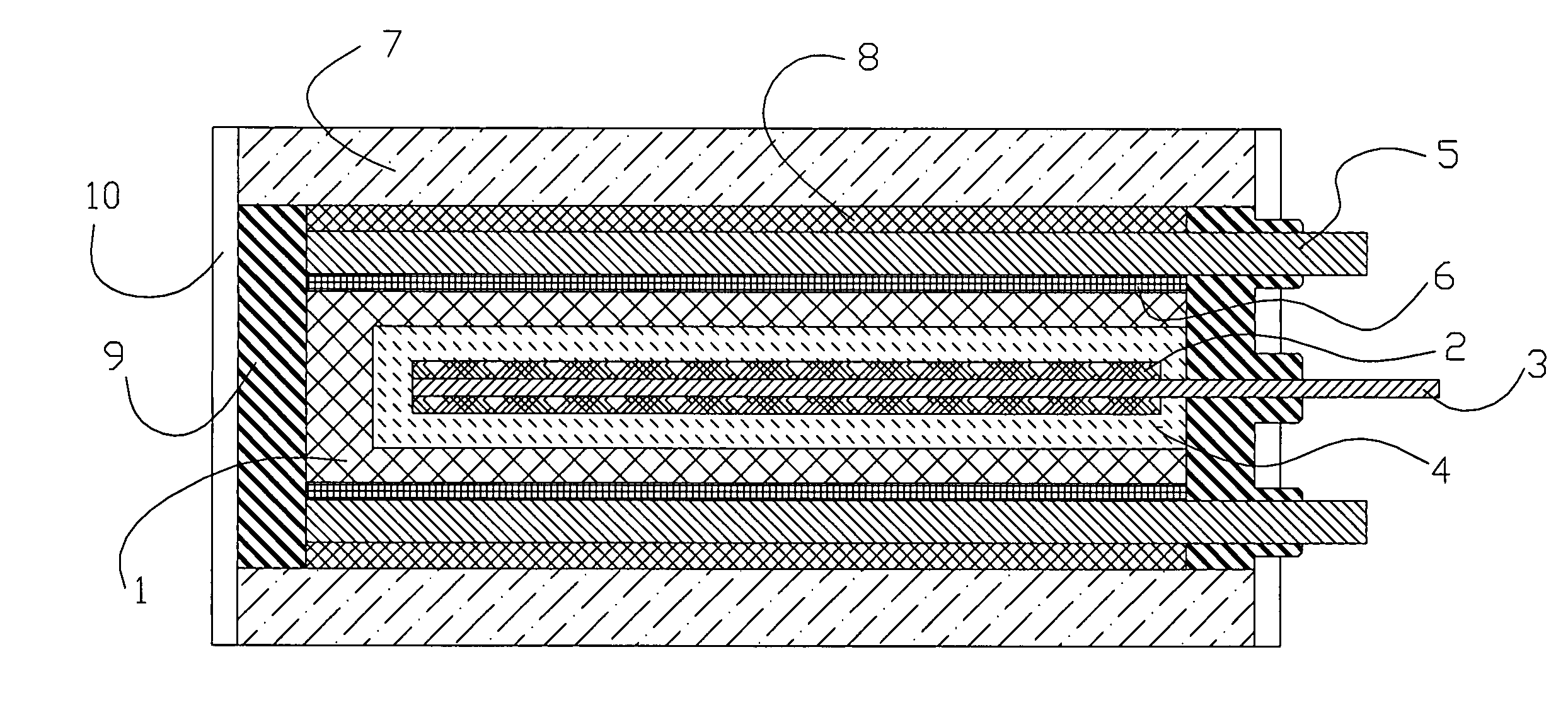Positive electrode of an electric double layer capacitor