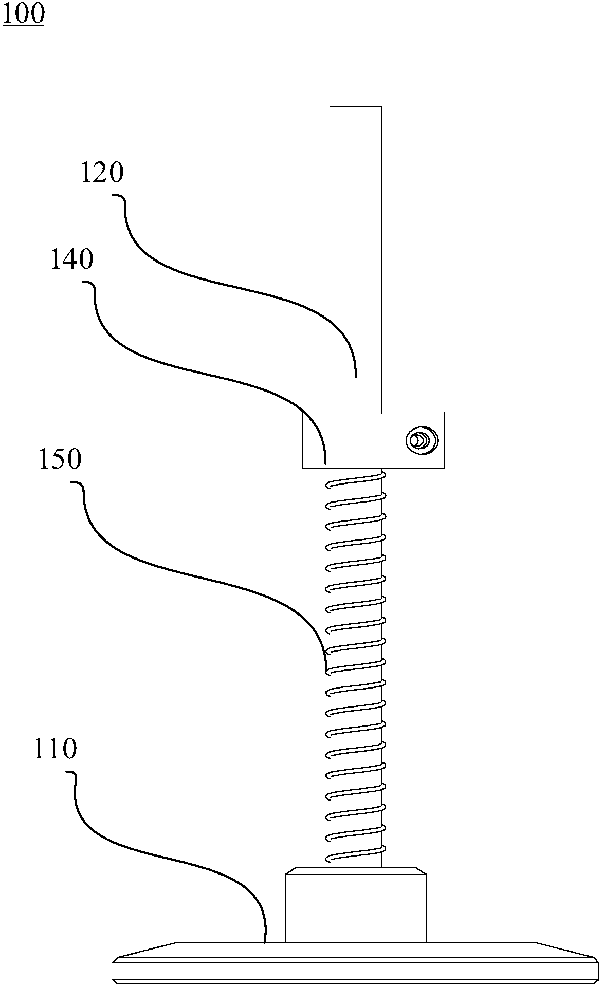 Suction disc device and bottle preform conveying mechanism