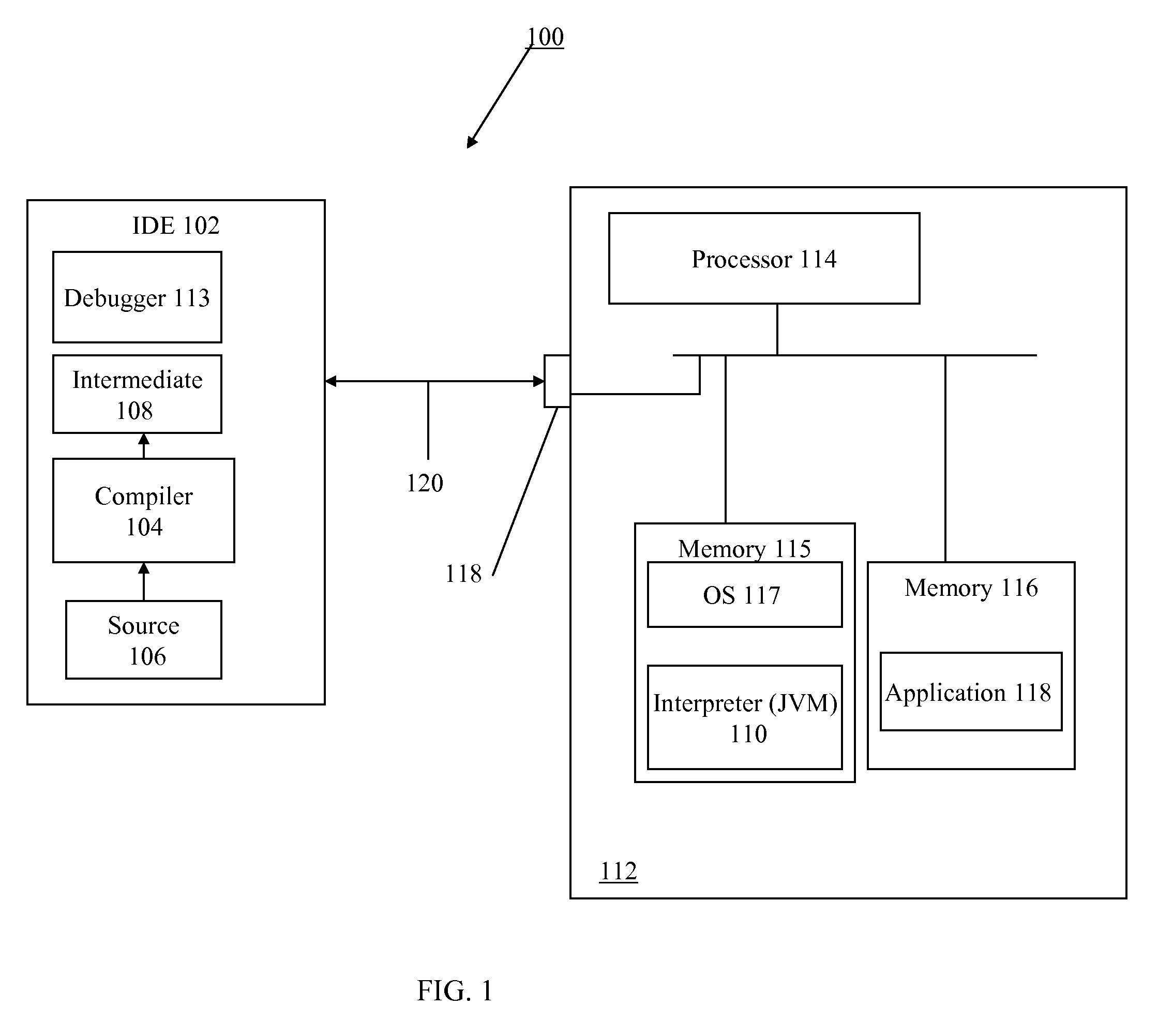 System and method for implementing software breakpoints in an interpreter