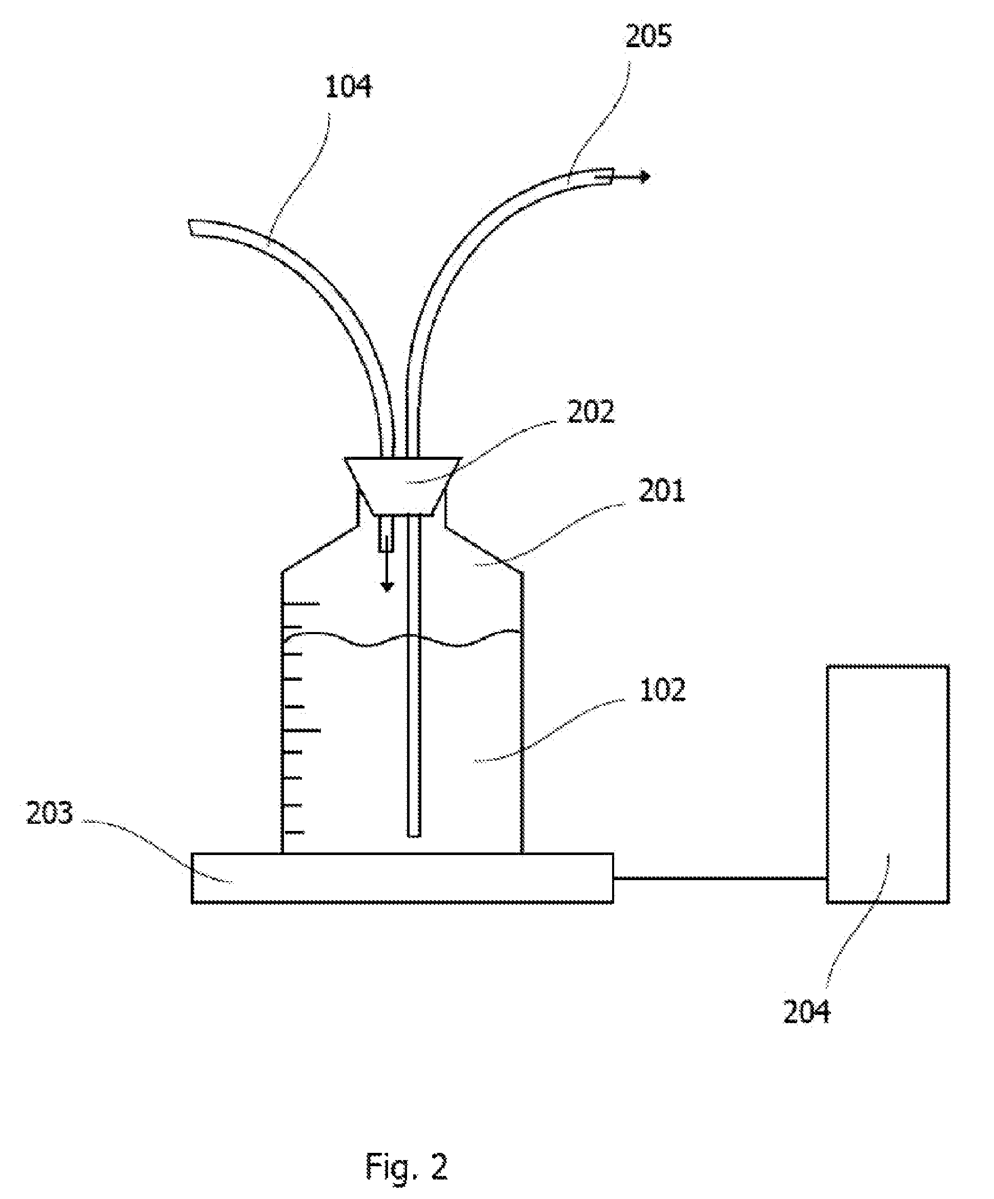 Method and device for supplying liquids to analysis units and liquid handling systems