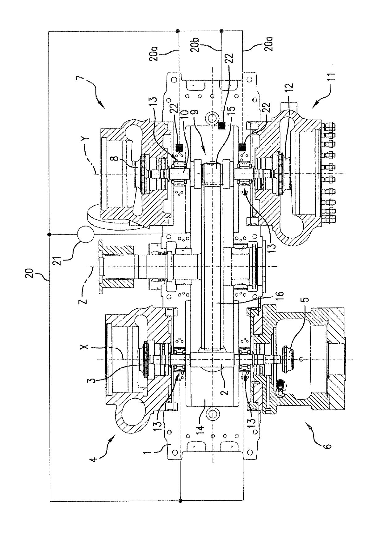 Turbomachine arrangement