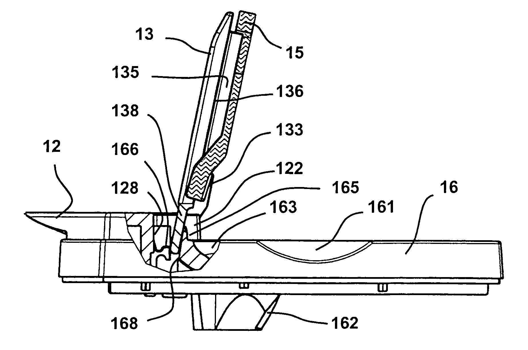 Manually operated moistener for items with a water-activated glue
