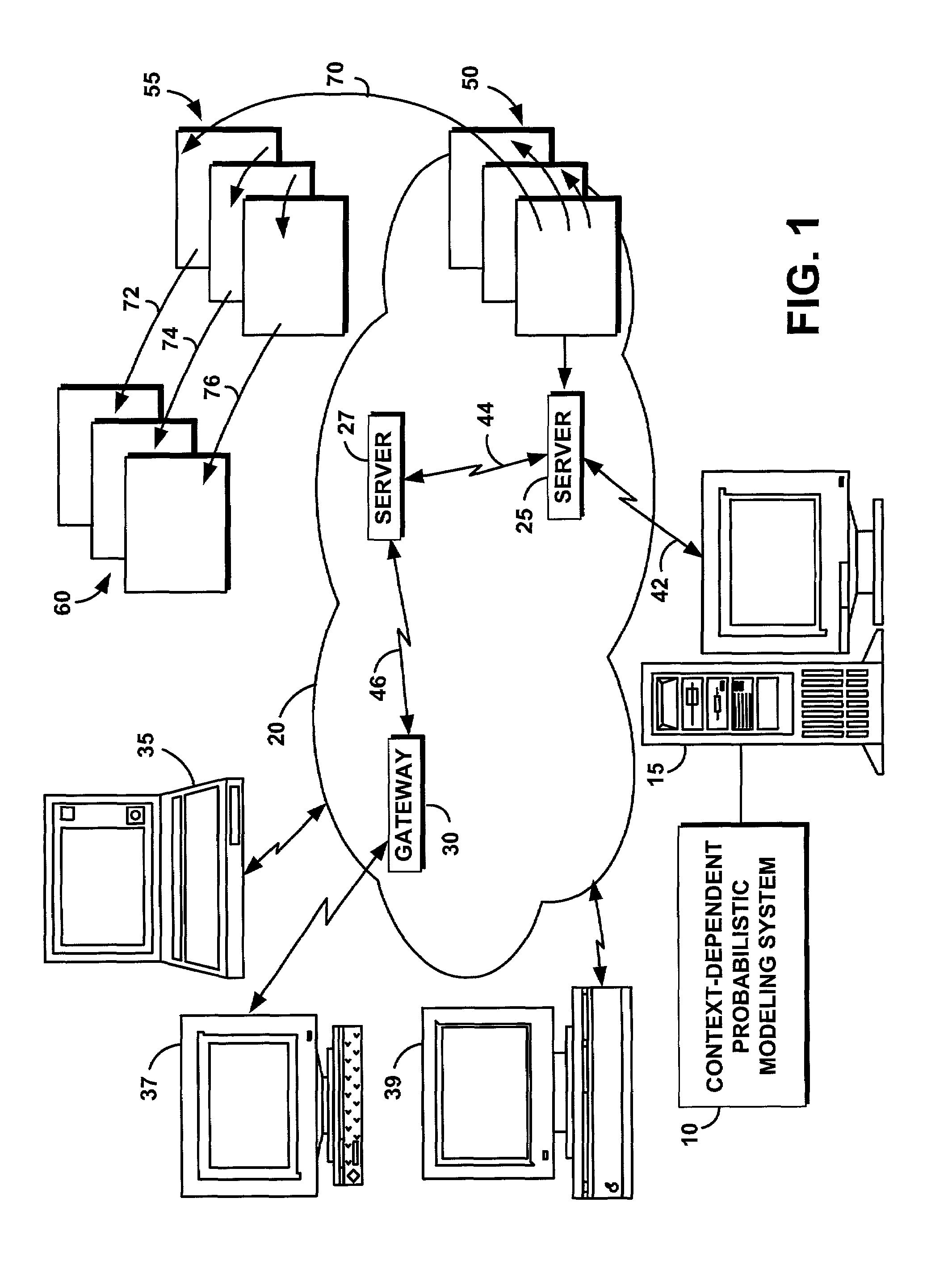System and method of finding documents related to other documents and of finding related words in response to a query to refine a search