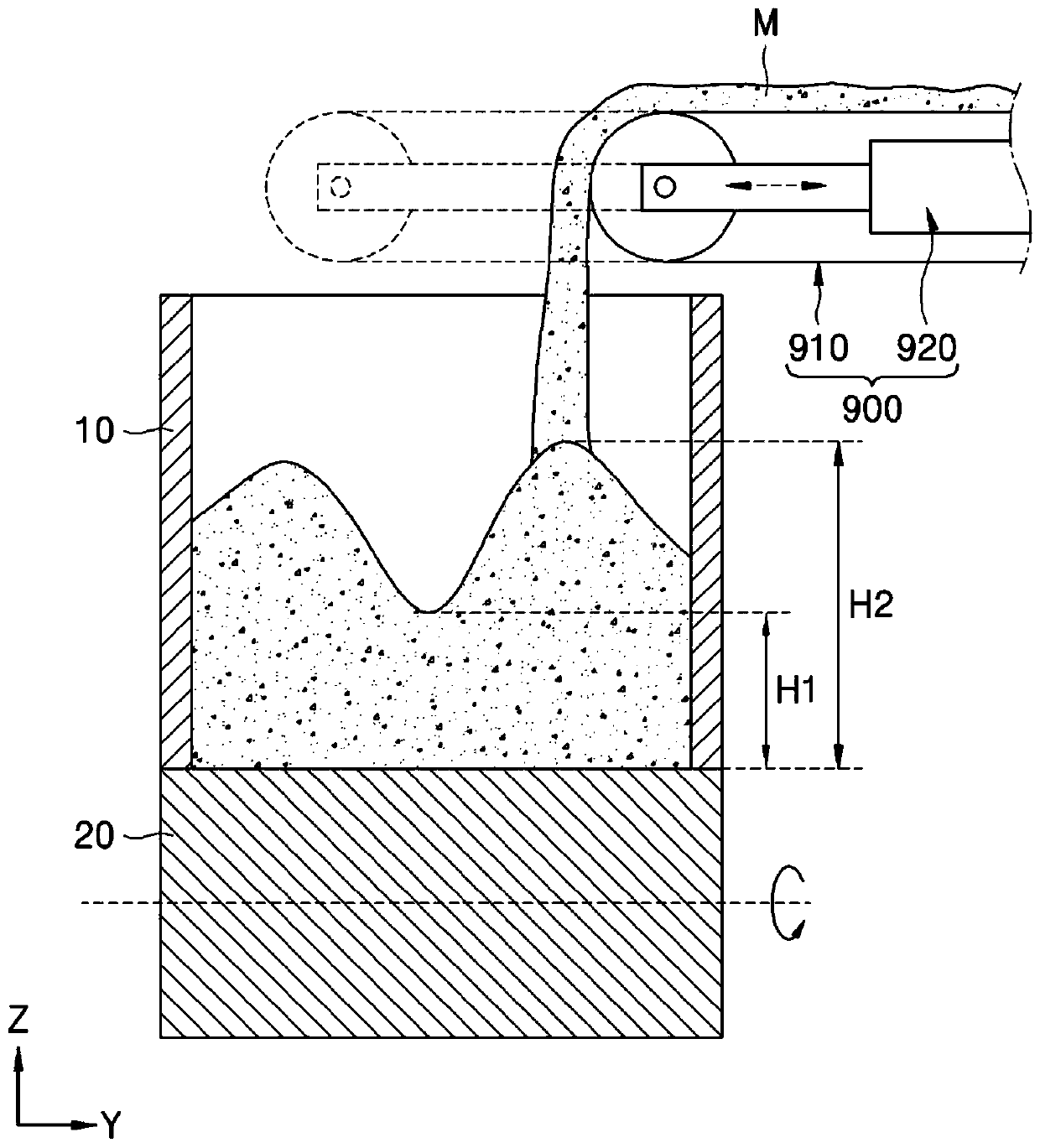 Air permeability measuring device and sintering apparatus