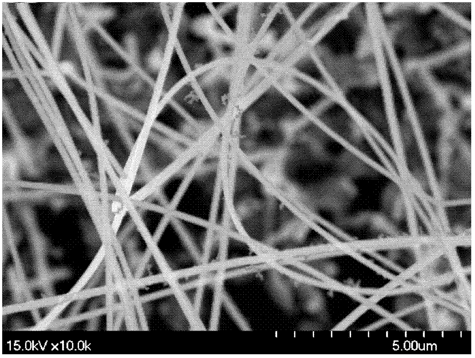 Method for preparing nano luminescent material ZnO/SnO2 heterostructure