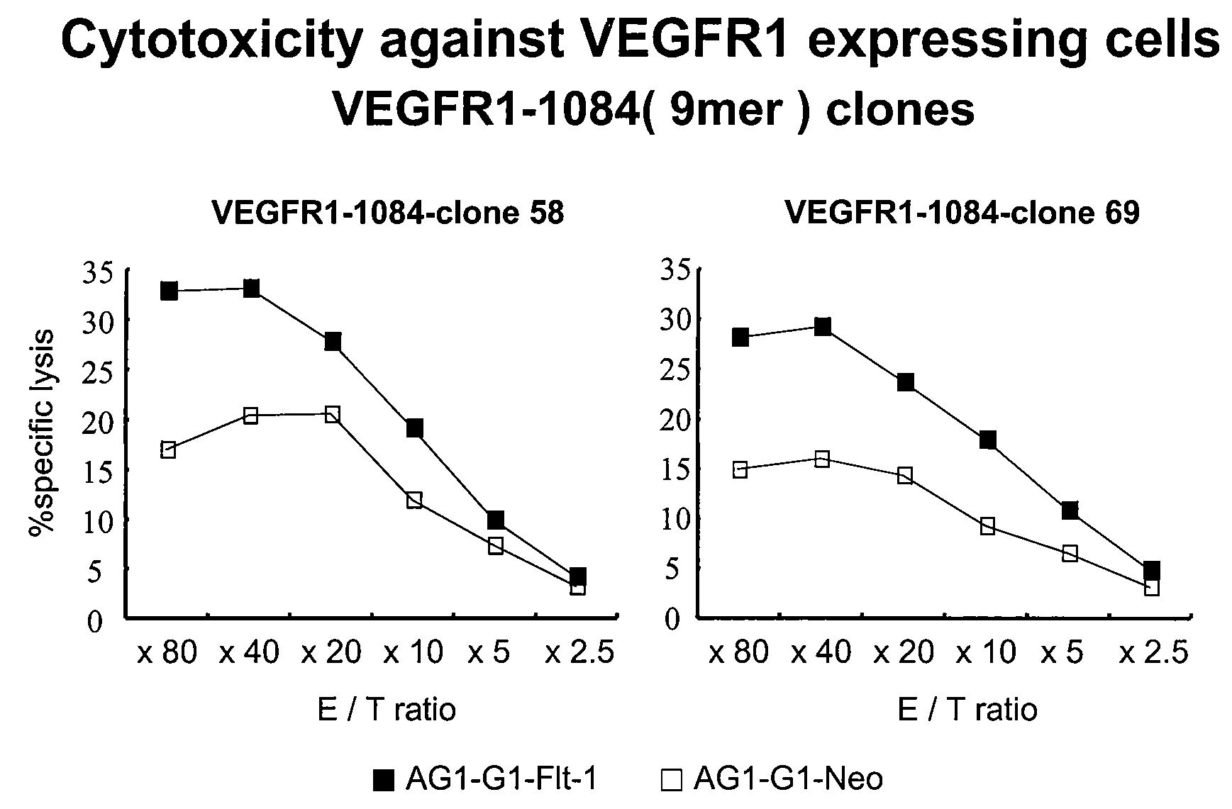 Epitope peptides derived from vascular endothelial growth factor receptor 1 and vaccines containing these peptides