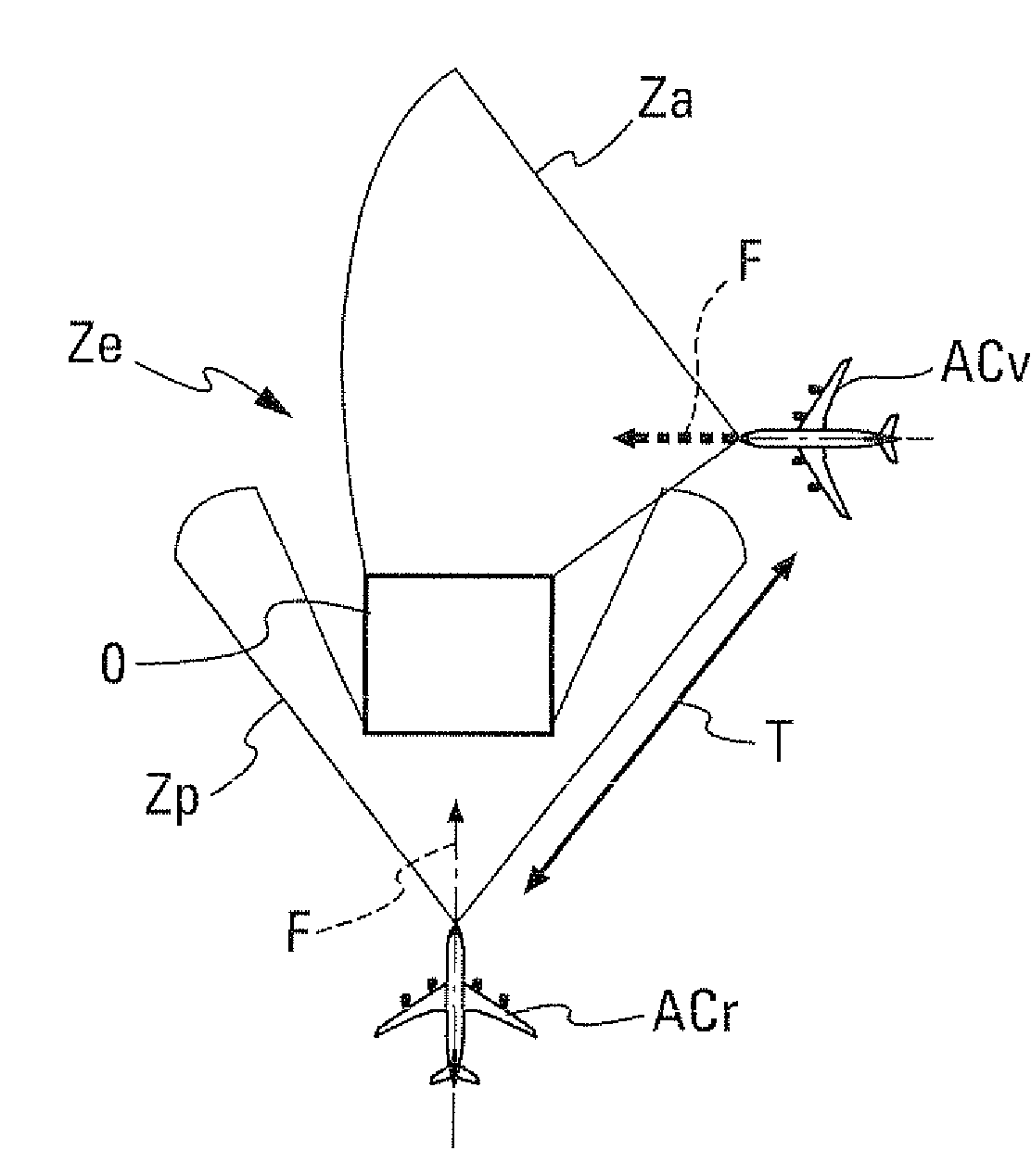 Process and a device for automatically determining meteorological conditions in the vicinity of an aircraft