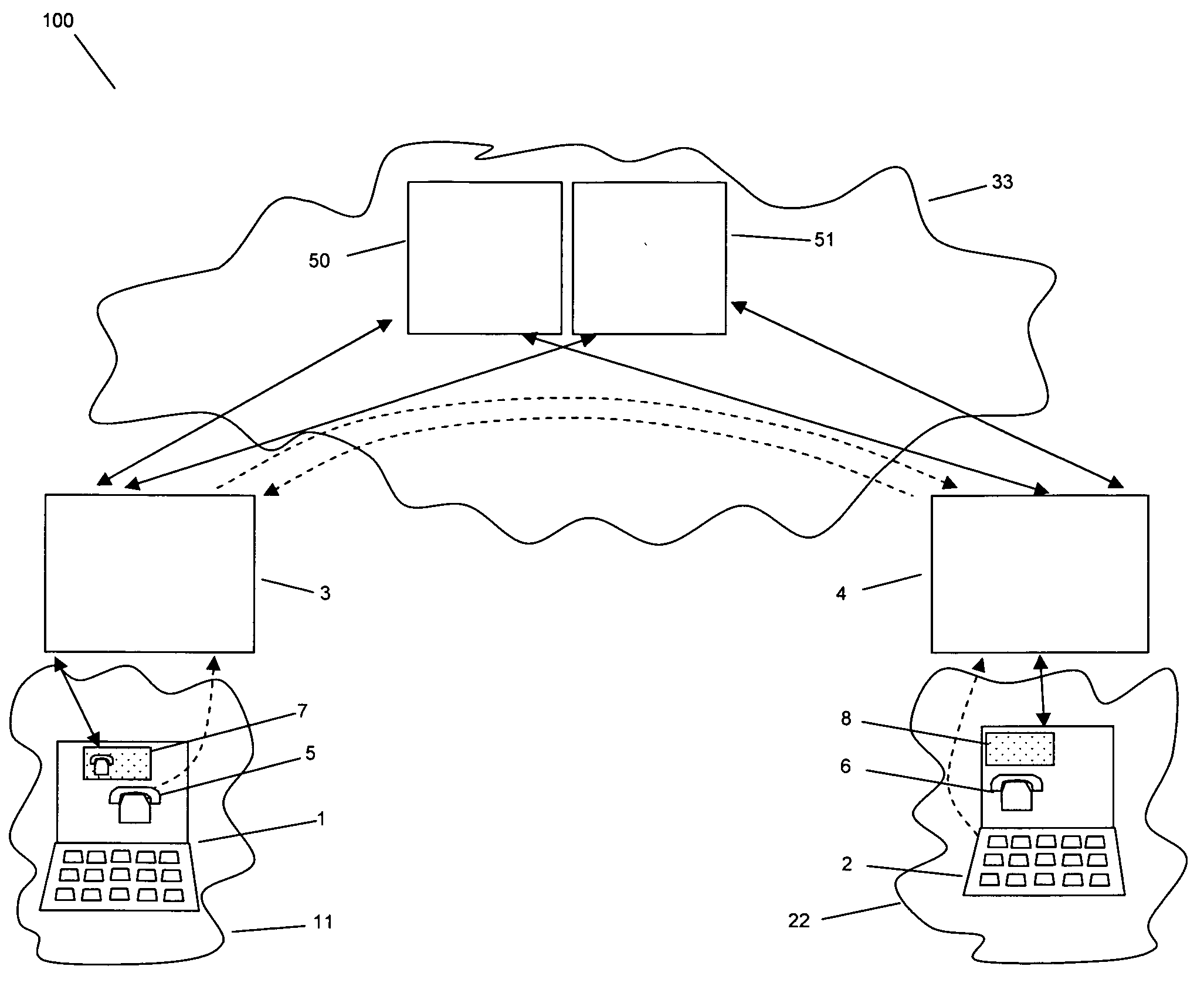 Method for the initiation of a shared computer session